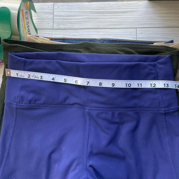 Fabletics PureLuxe Mid-Rise Ruched 7/8 Legging indigo purple size S/M - Picture 2 of 14